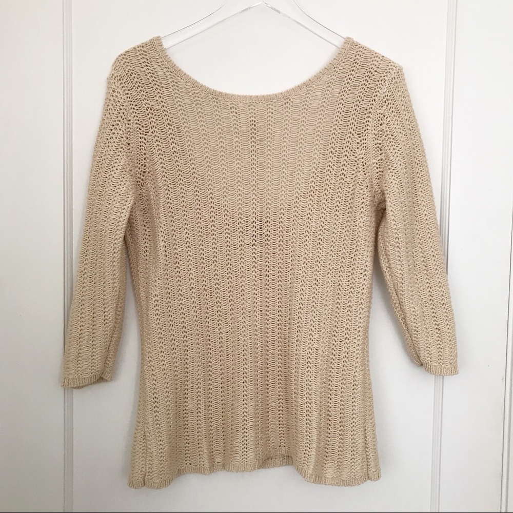 GAP Low Back Crotchet Knit Sweater